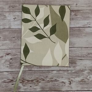 Grey Fabric Cover Journal, Repurposed Book Journal, Rebound Book Notebook